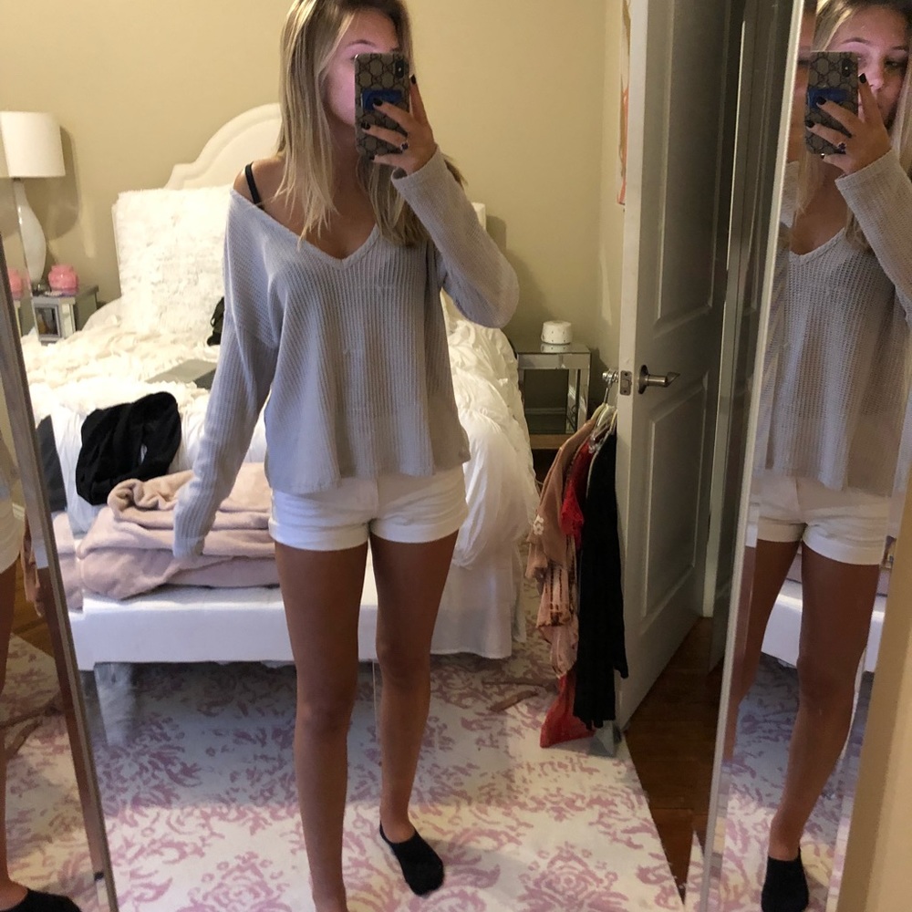 Gray sweater